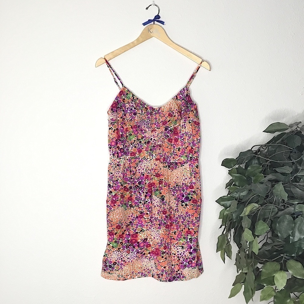 Shoshanna Bright Silk Floral Dress
